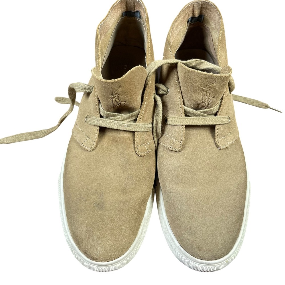 Polo Ralph Lauren Jophin Chukka Men's 12D Beige Suede Ankle Boots